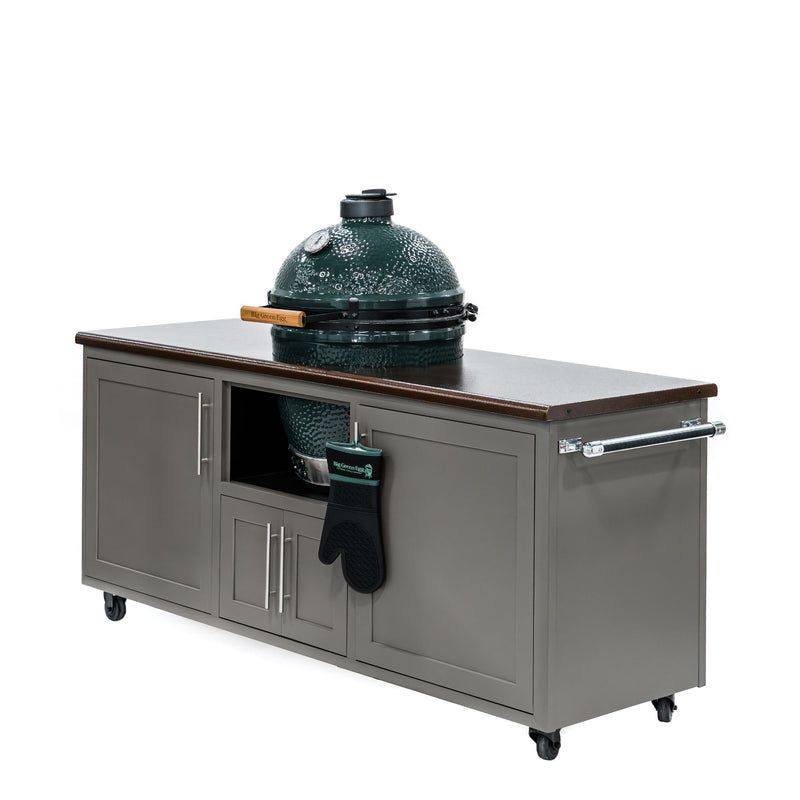 Challenger Designs Torch 76-Inch Cart for Large EGG w/ Copper Vein Countertop & Cappuccino Shaker Cabinet | GW STORE