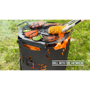 Nuke Fogon 40 Fire Pit Grill w/ Accessory Grate | GW STORE