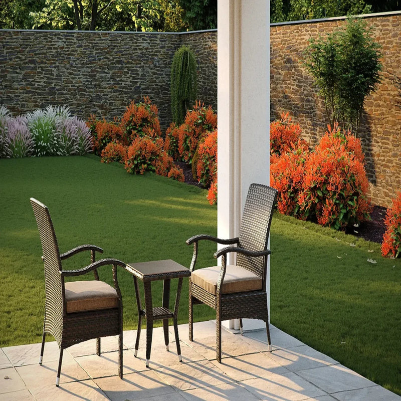 Well Traveled Living Miles Conversation Wicker Bistro Set | GW STORE