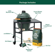 Big Green Egg Large Charcoal Grill in a Corner Modular Package | GW STORE