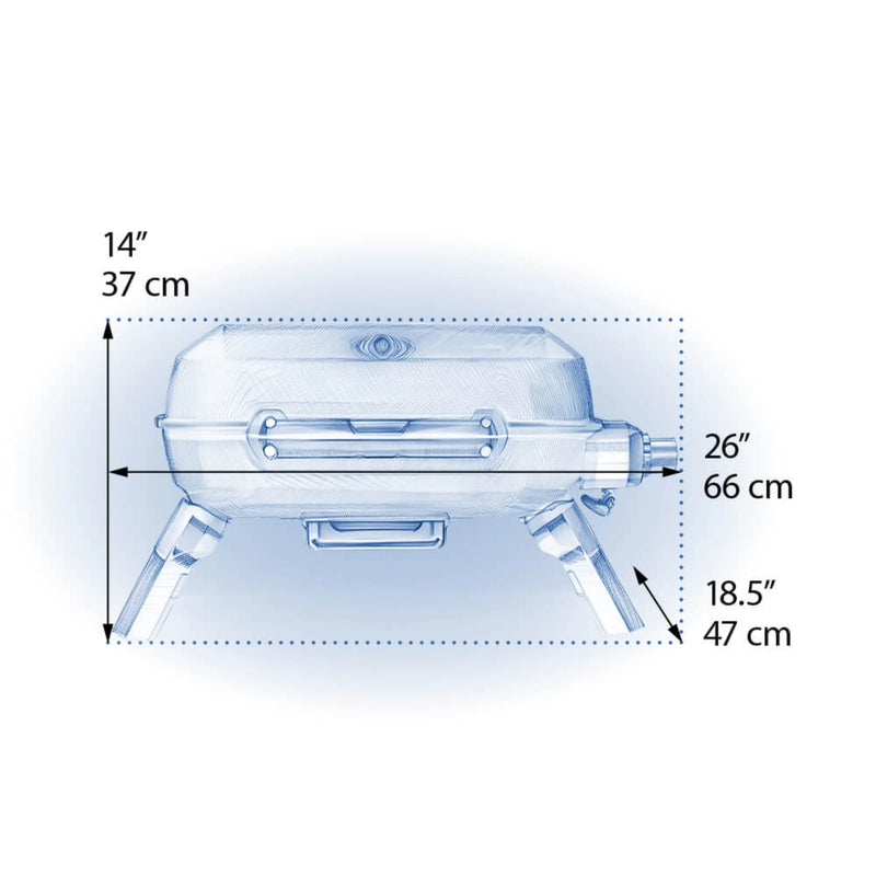 Napoleon TQ240-BL Portable Propane Gas Grill - Blue | GW STORE