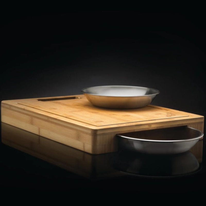 Napoleon 70012 Cutting Board with Stainless Steel Bowls | GW STORE
