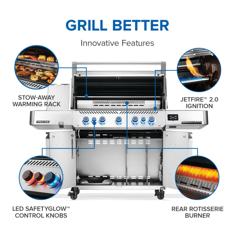 Napoleon Prestige 665 Connected RSIB w/ Infrared Side and Rear Burner | GW STORE