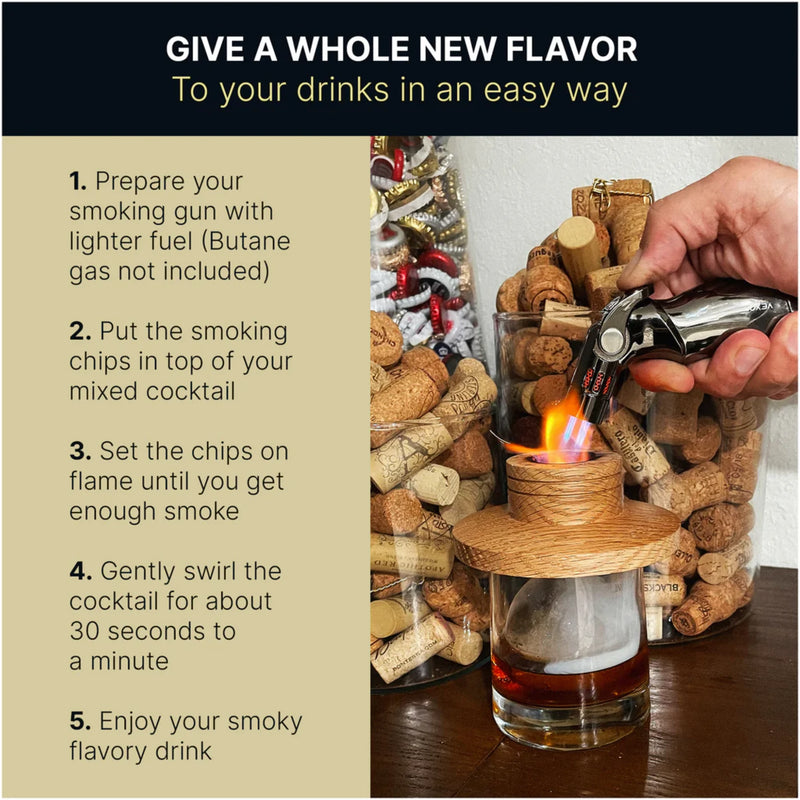 Barhance Cocktail Smoker Kit with Torch and Wood Chips | GW STORE
