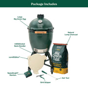 Big Green Egg Large Charcoal Grill in intEGGrated Nest & Handler Package | GW STORE