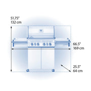 Napoleon Prestige PRO™ 500 RSIB Freestanding Gas Grill with Infrared side and Rear Burners | GW STORE