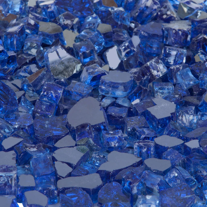 Well Traveled Living Sapphire Blue Reflective Fire Glass | GW STORE