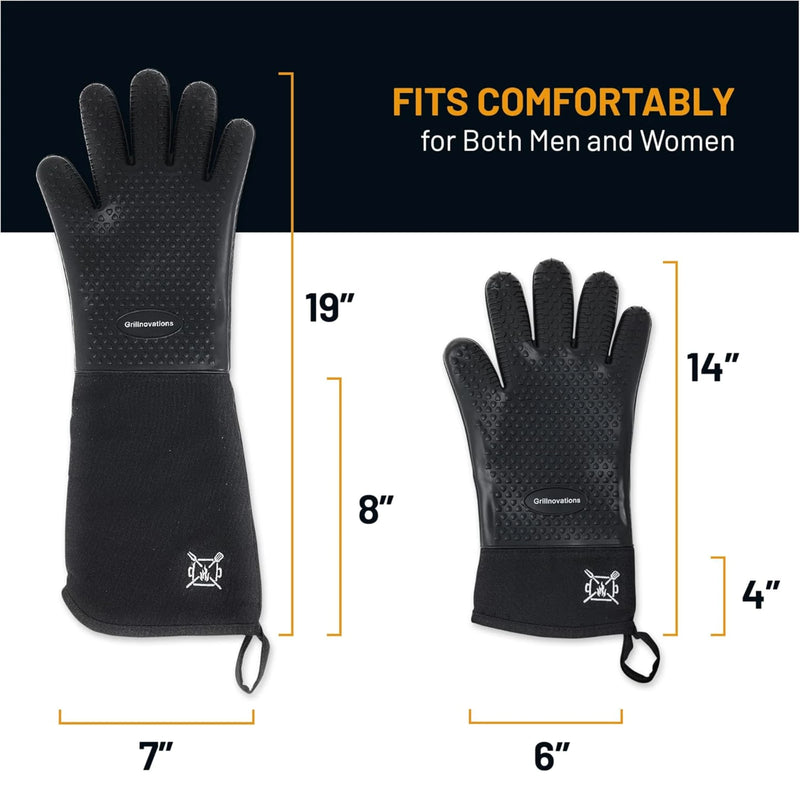 Grillnovations BBQ Glove Bundle Heat Resistant & Non-Slip | GW STORE