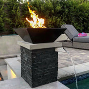 The Outdoor Plus Maya Propane Gas Concrete Fire Bowl | GW STORE