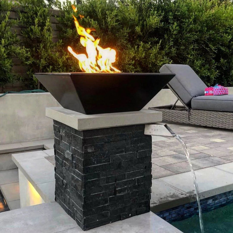 The Outdoor Plus Maya Propane Gas Concrete Fire Bowl | GW STORE