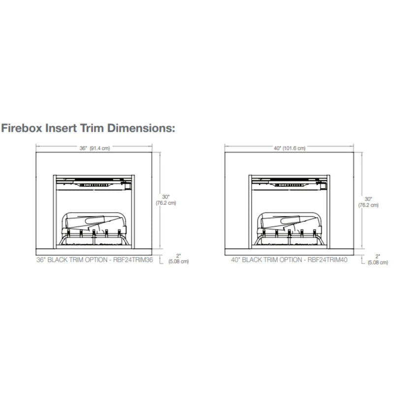 Dimplex Revillusion 40 Inch Installation Trim | GW STORE