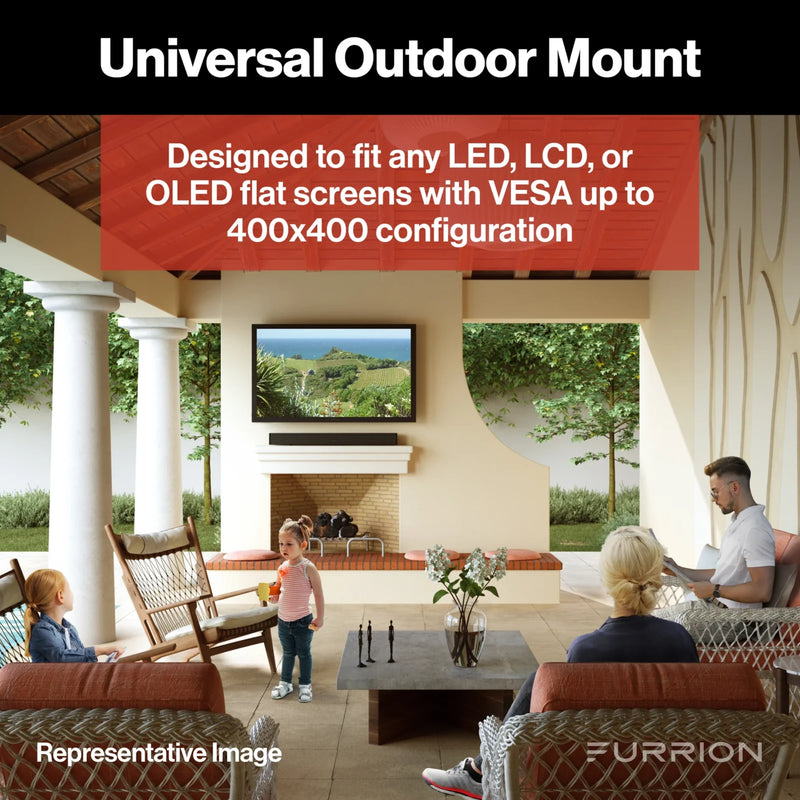 Furrion Aurora® Universal Outdoor TV Fixed Tilt Mount - For 43-65” TVs #F2AA002ABBK | GW STORE