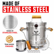 Steak & Beer Mini Roasting Barrel 3–4 kg (6–8 lb) – INOX Line | GW STORE