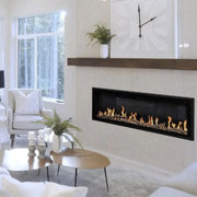 Modern Flames 76 Inch Orion Slim HelioVision Linear Electric Fireplace | GW STORE