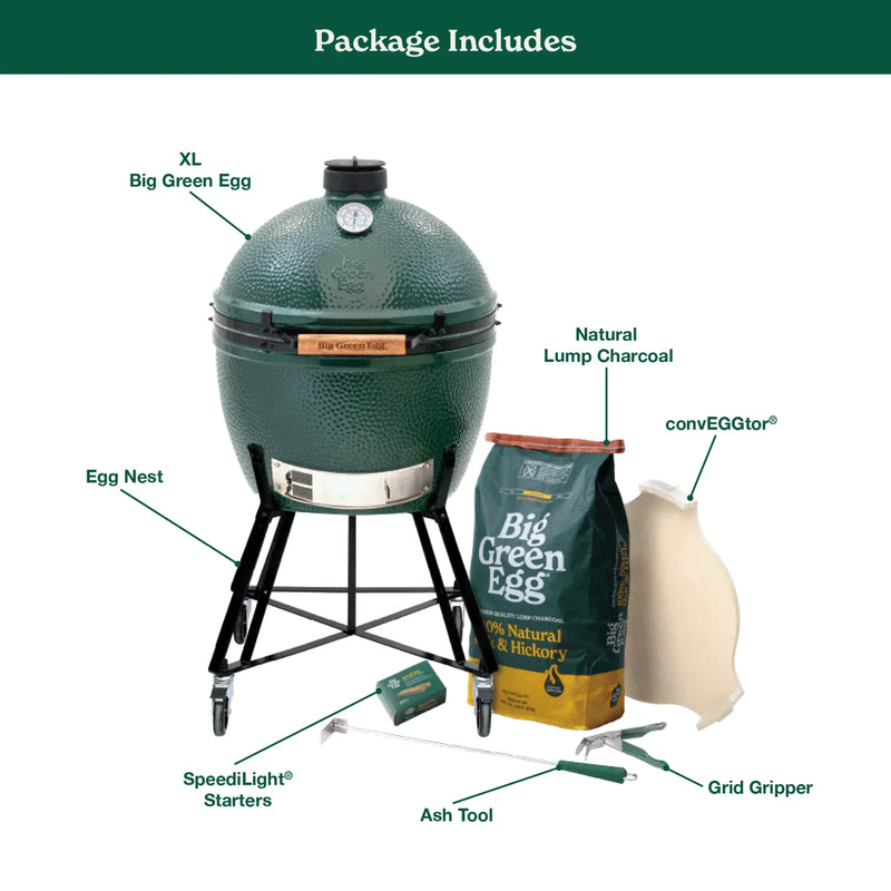 Big Green Egg XL Charcoal Grill in a Nest Package | GW STORE