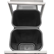 Coyote 18-Inch Front to Back Double Trash / Recycle Bin | GW STORE