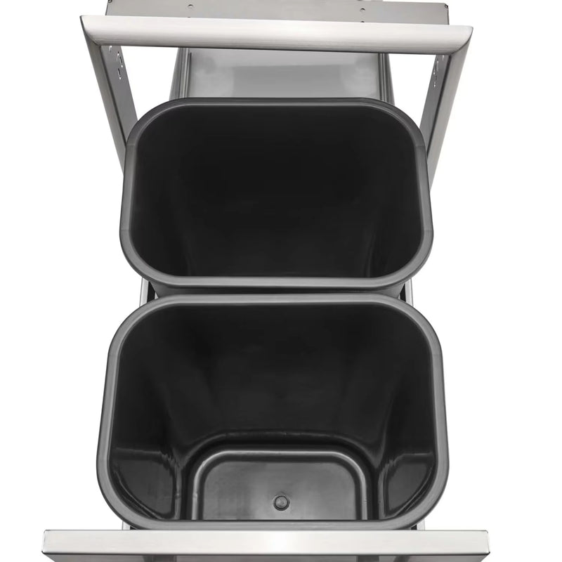 Coyote 18-Inch Front to Back Double Trash / Recycle Bin | GW STORE