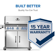 Napoleon Rogue® PRO-S 625 RSIB Gas Stainless Steel Grill with Infrared Side & Rear Burner | GW STORE