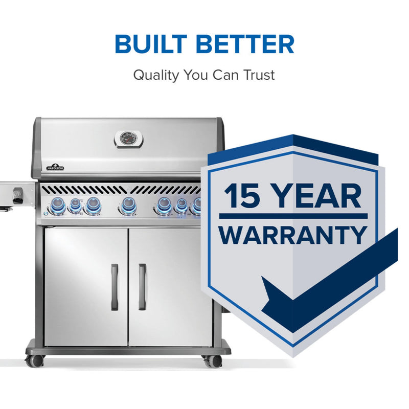 Napoleon Rogue® PRO-S 625 RSIB Gas Stainless Steel Grill with Infrared Side & Rear Burner | GW STORE