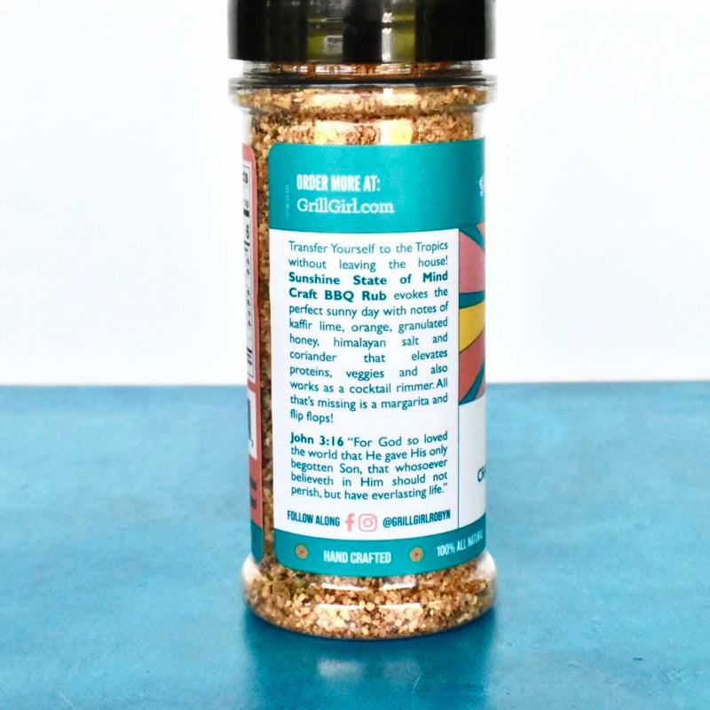 Grill Girl Sunshine State of Mind Craft BBQ Rub & Cocktail Rimmer 4 oz | GW STORE