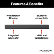 Furrion Aurora® 2.1 Outdoor Soundbar Speaker with Built-In Subwoofer #FSBNN30MST | GW STORE