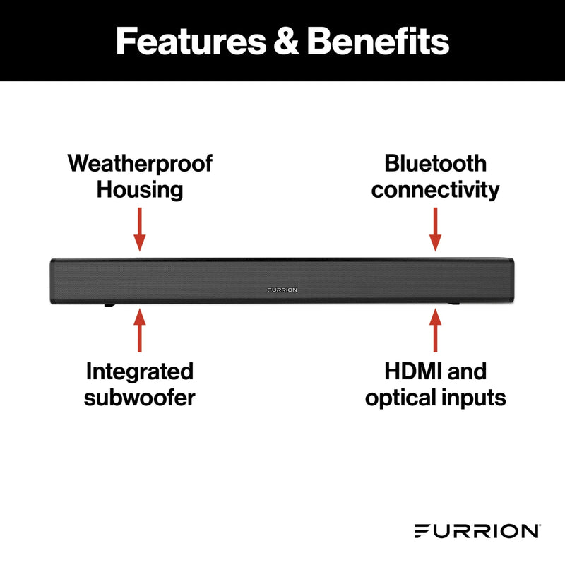Furrion Aurora® 2.1 Outdoor Soundbar Speaker with Built-In Subwoofer #FSBNN30MST | GW STORE