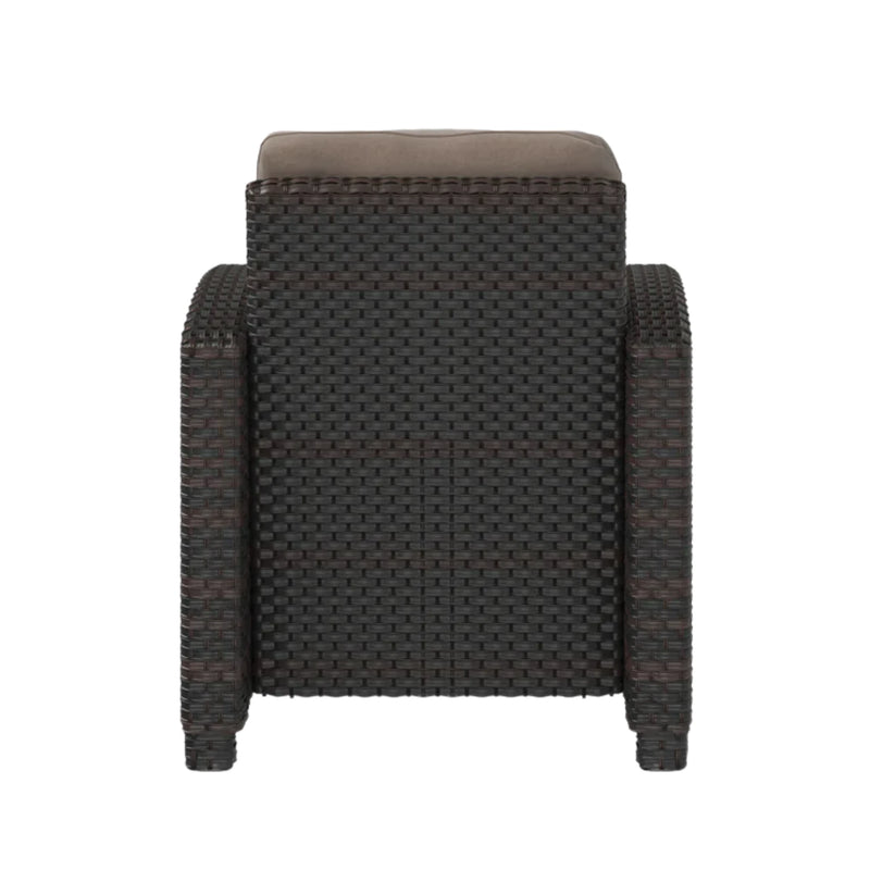 Well Traveled Living Miles Club Chair in Mocha Wicker | GW STORE