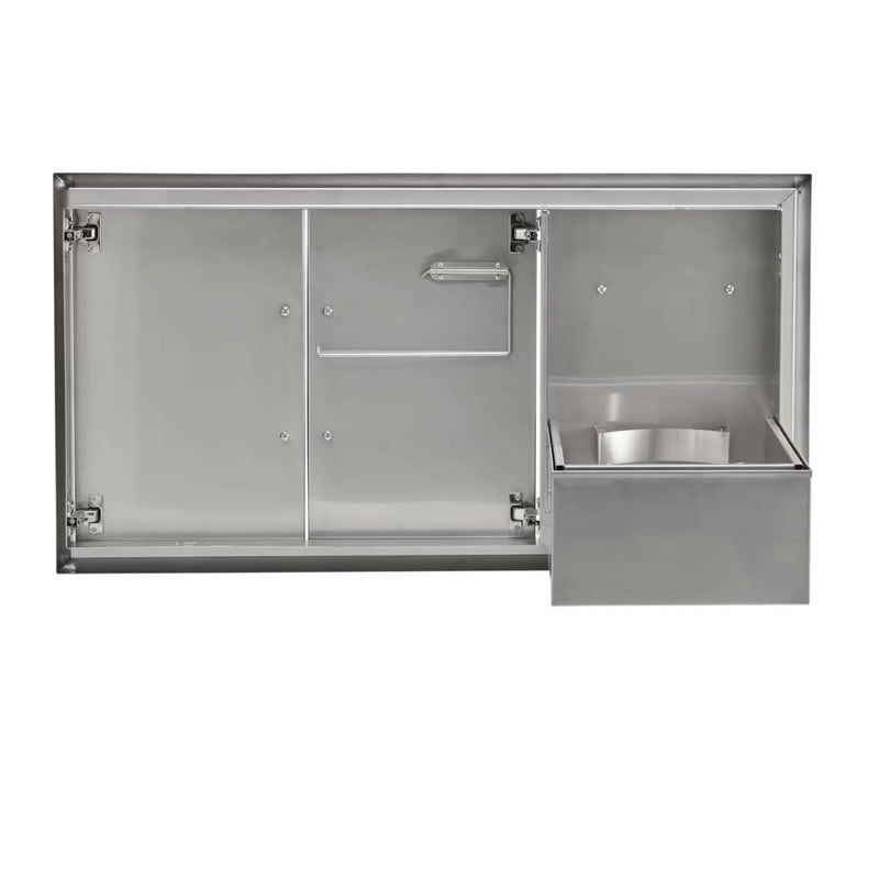 Coyote 45-Inch Double Access Door & Roll Out Trash Bin Combo | GW STORE