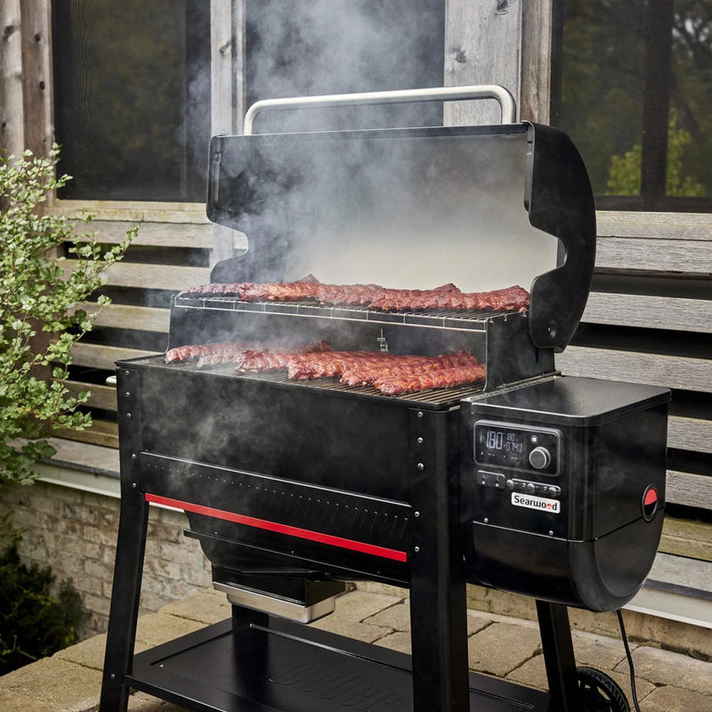 Weber Searwood XL 600 Freestanding Pellet Grill Porcelain Coated Steel | GW STORE