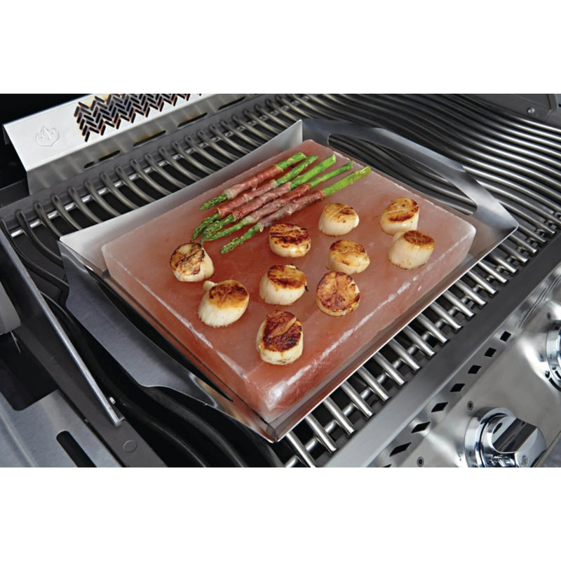 Napoleon 70025 Himalayan Salt Block with Stainless Steel Topper | GW STORE