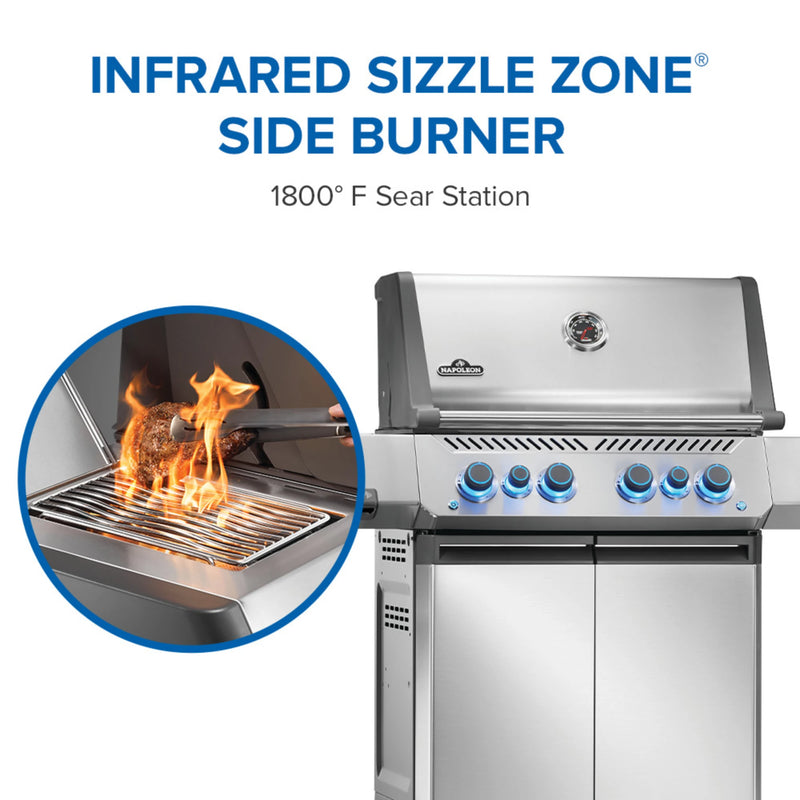 Napoleon New Prestige® 500 RSIB Freestanding Gas Grill w/ Infrared Side and Rear Burner | GW STORE