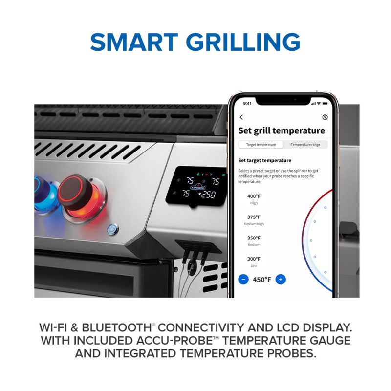Napoleon New Prestige® 500 Connected RSIB Freestanding Gas Grill w/ Infrared Side and Rear Burner | GW STORE