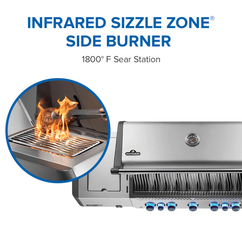 Napoleon New Prestige® 665 RSIB Freestanding Gas Grill w/ Infrared Side and Rear Burner | GW STORE