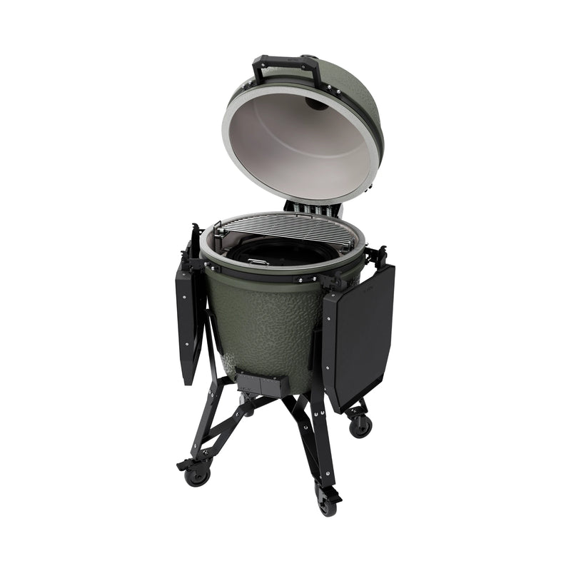 BSTRD Pro Large Complete Alpine Green Freestanding Kamado Charcoal Grill | GW STORE