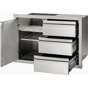 Napoleon BI-3624-1D3DR - 36" x 24" Single Door & Triple Drawer Combo | GW STORE