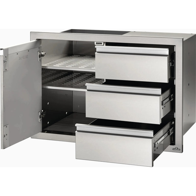 Napoleon BI-3624-1D3DR - 36" x 24" Single Door & Triple Drawer Combo | GW STORE