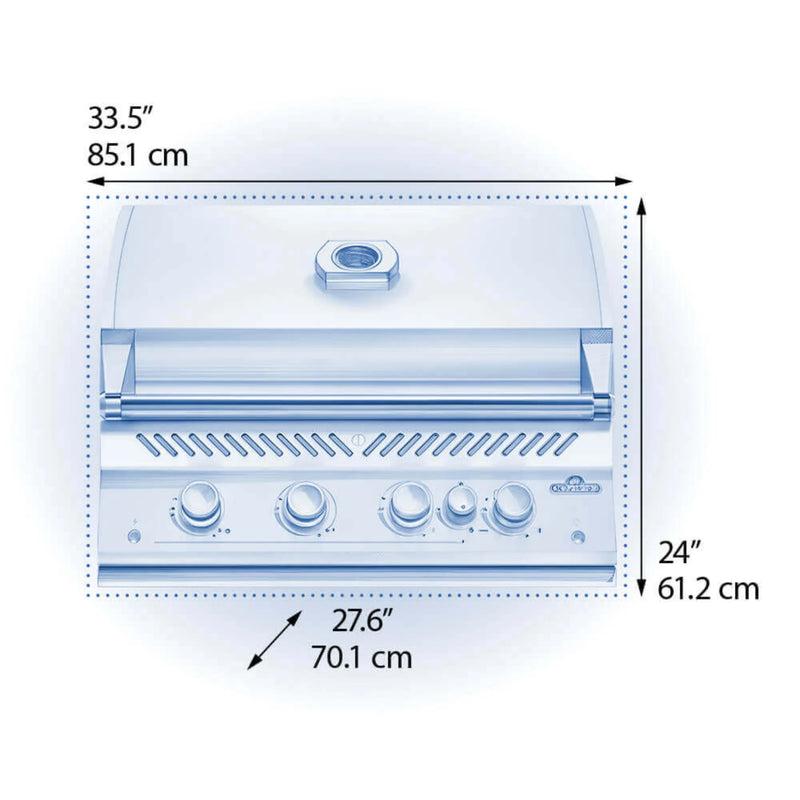 Napoleon Built-in 700 Series 32 RB Gas Grill With infrared Rear Burner | GW STORE