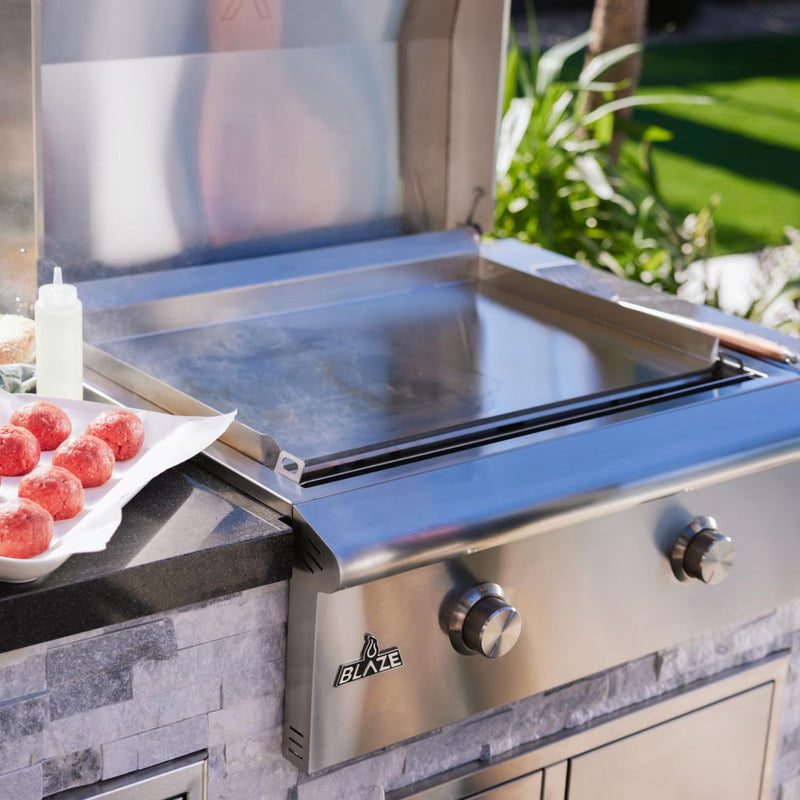 Blaze LTE+ 30-Inch Built-in Gas Griddle w/ Lift-Assist Hood | Buy at GW STORE