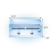 Napoleon 700 Series 32 Stainless Steel Built-In Gas Griddle | GW STORE