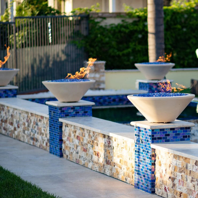 The Outdoor Plus Cazo Concrete Propane Gas Fire Bowl | GW STORE