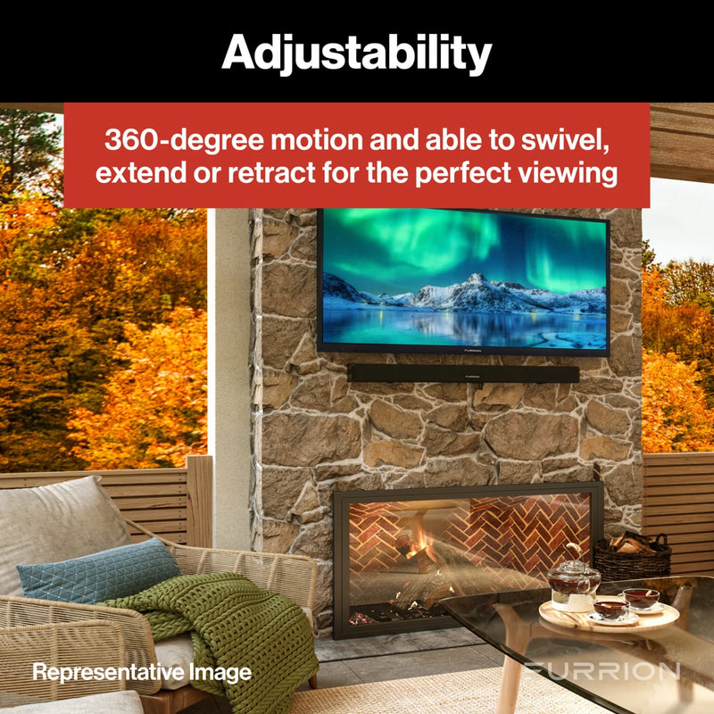 Furrion Aurora Universal Outdoor Ceiling Full Motion Mount #F2AA003ABBK | GW STORE