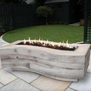 The Outdoor Plus Woodgrain Big Sur Natural Gas Fire Pit | GW STORE