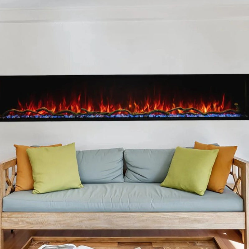 Modern Flames 96 Inch Landscape Pro Slim Linear Electric Fireplace | GW STORE