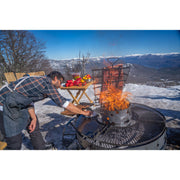 Tromen Duomo Firepit Open Fire Argentine Grill w/ Wheels | GW STORE