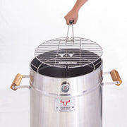Steak & Beer Stainless Steel BBQ Grill Lifter Tool for Roasting Barrels | GW STORE