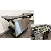 Dometic MoBar 550S Outdoor Mobile Bar with Dual Zone Refrigerator and Bar Top Accessory | GW STORE