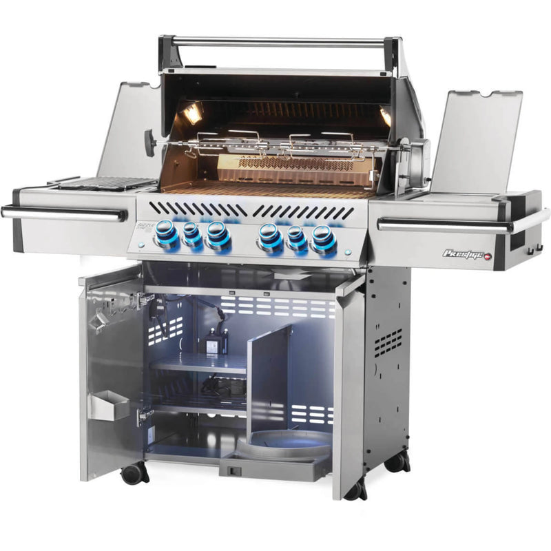 Napoleon Prestige PRO™ 500 RSIB Freestanding Gas Grill with Infrared side and Rear Burners | GW STORE