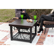 Well Traveled Living Hammer Tone Bronze Finish Cocktail Table Fire Pit | GW STORE