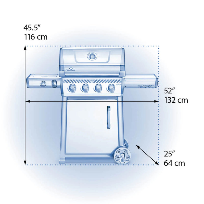 Napoleon F425DSBPGT-ECP Freestyle 425 SB with Range Side Burner | GW STORE