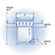 Napoleon Freestyle 425 Freestanding Gas Grill | GW STORE